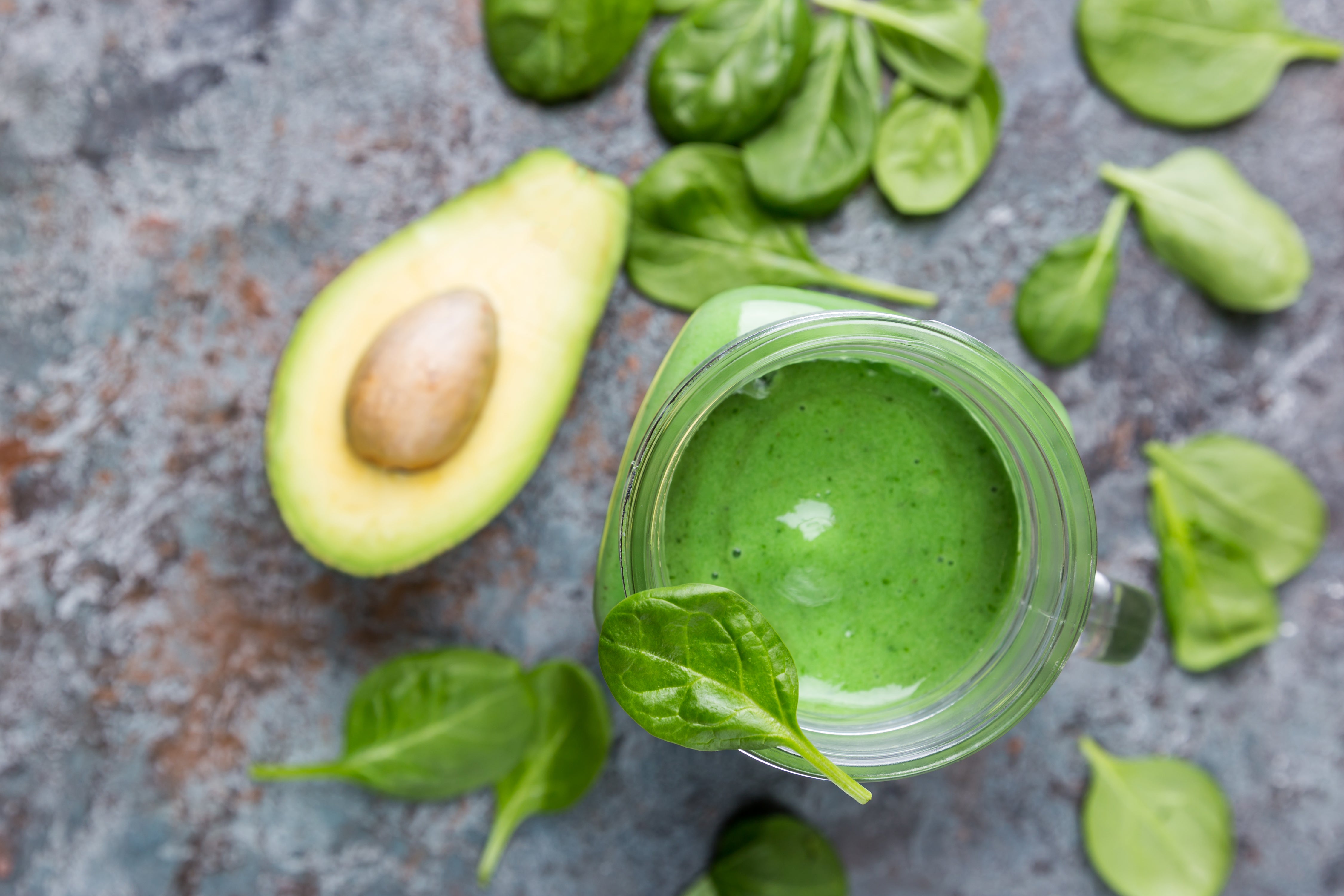 Creamy Avocado Spinach Smoothie