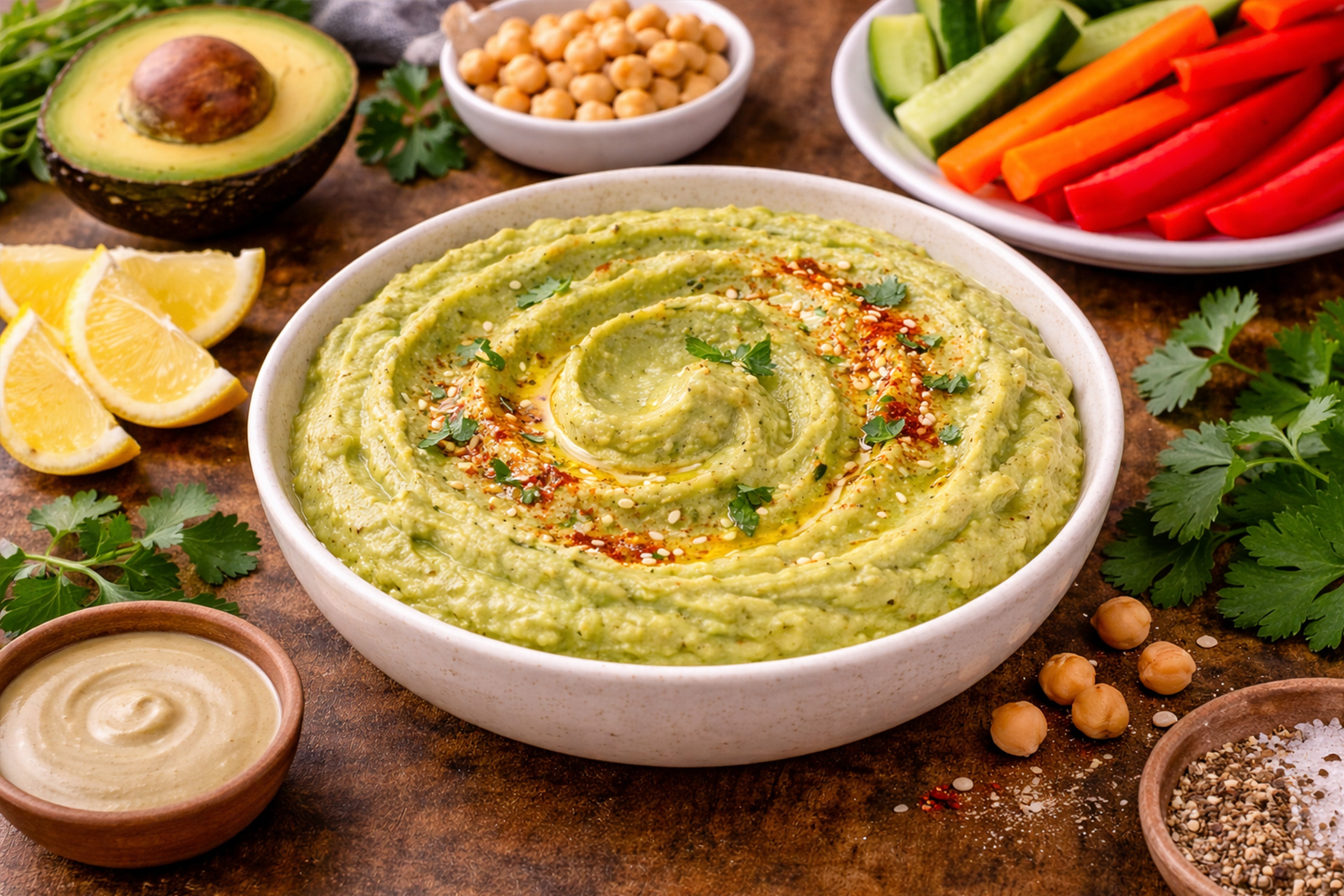 Creamy Avocado Hummus